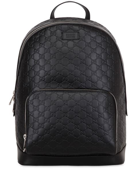 colorful gucci backpack|gucci signature leather backpack black.